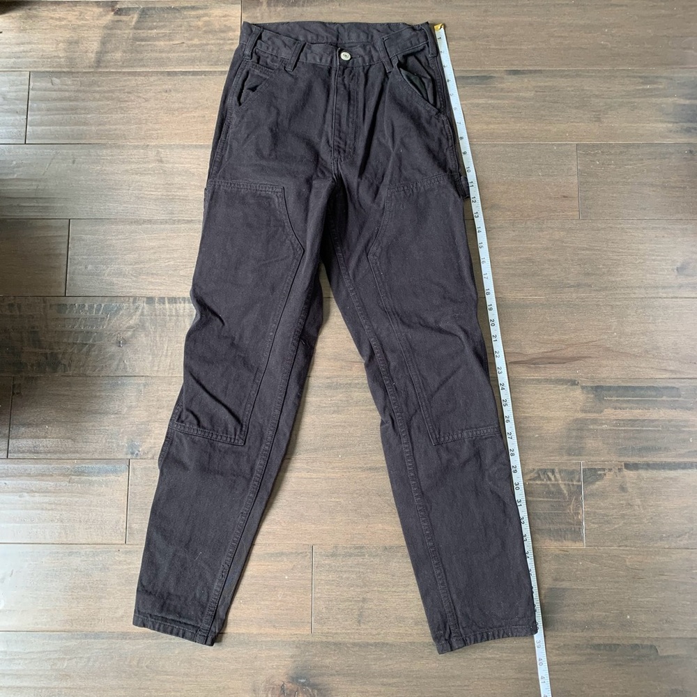 Straight leg cargo jeans black